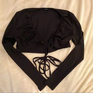 Long sleeve crop top
